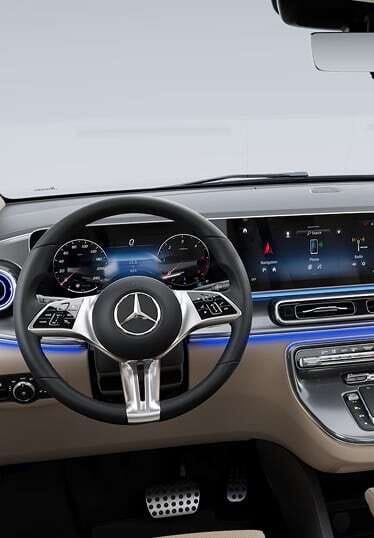 Foto della plancia frontale di Mercedes Classe V